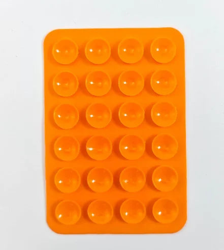 JCYECF 1pc Silicone Suction Pad For Mobile Phone Fixture Suction Cup Backed Adhesive Silicone Rubber Universal Charger Leather