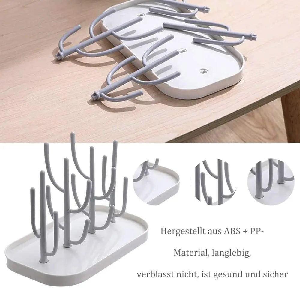 Baby Bottle Drying Rack – Detachable Countertop Holder