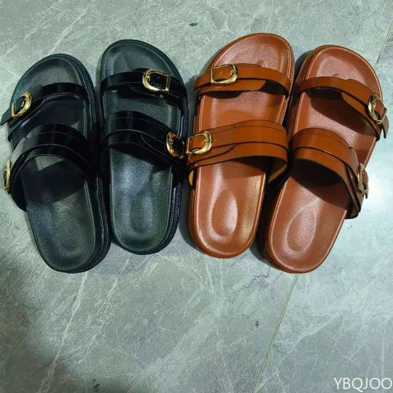 Women’s Classic Buckle Slippers