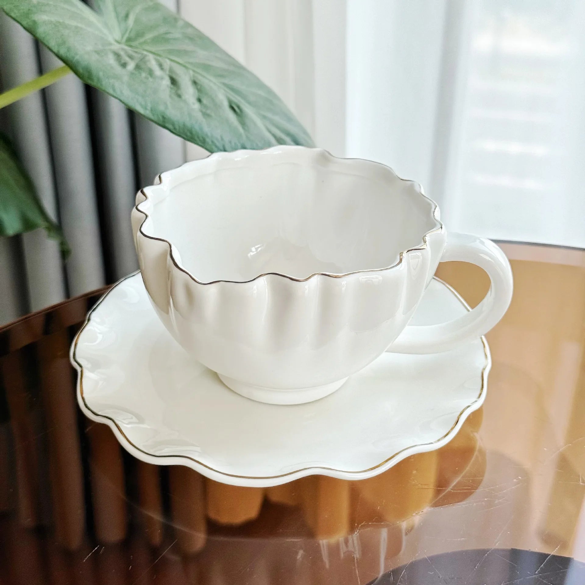 European Style Ceramic Coffee Cup Set