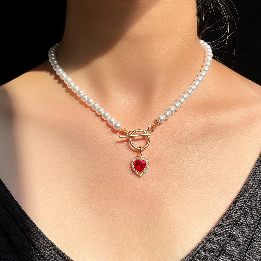 Pearl Beads Choker Necklace