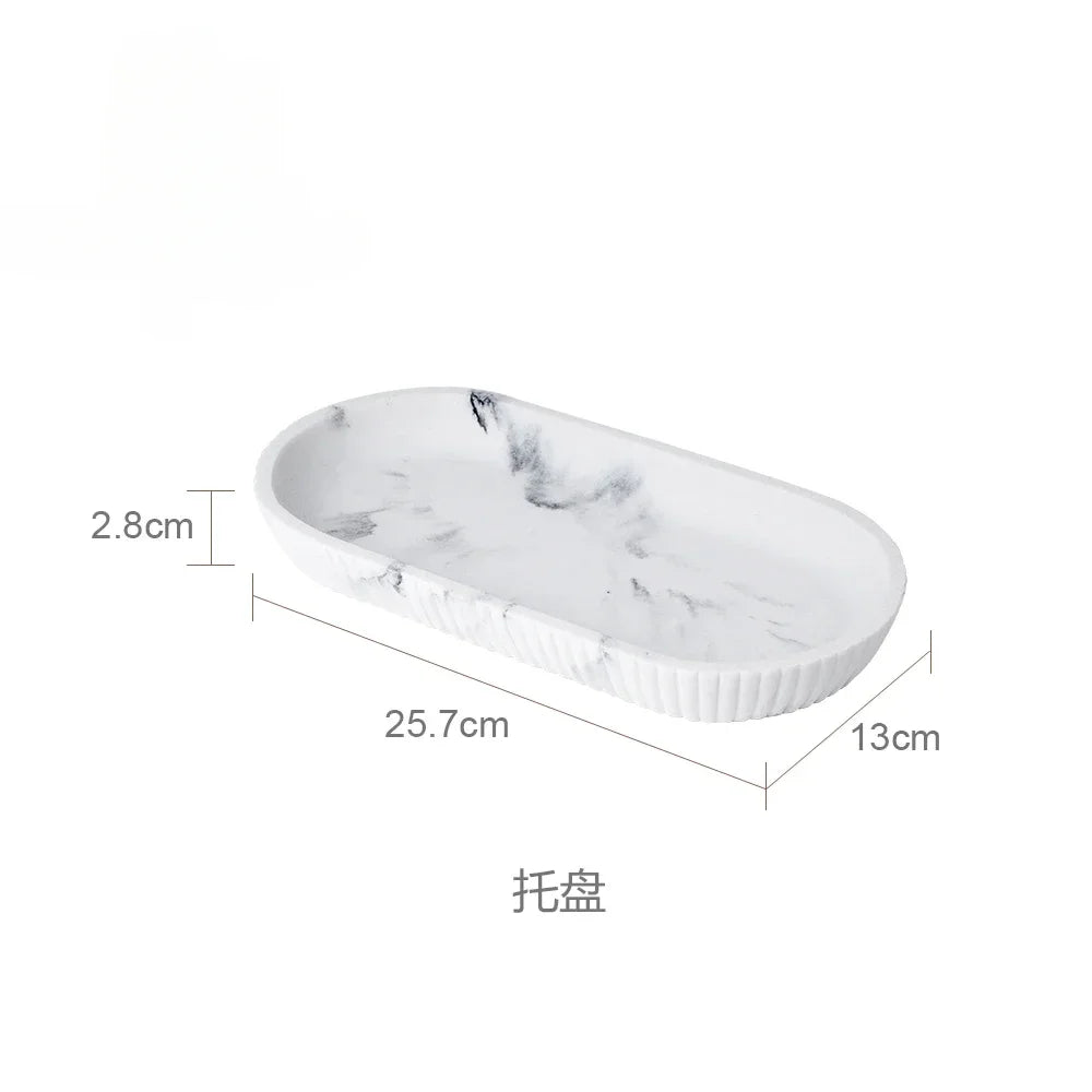 Sandstone Bathroom Gargle Cup & Tray – 1pc