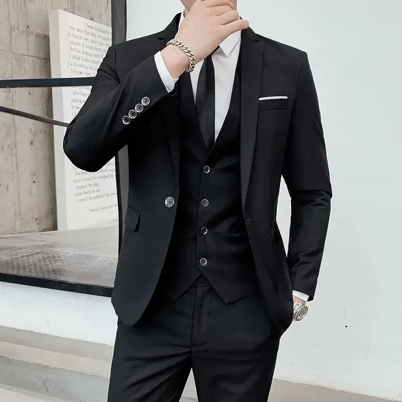 Men’s Slim-Fit 3-Piece Suit