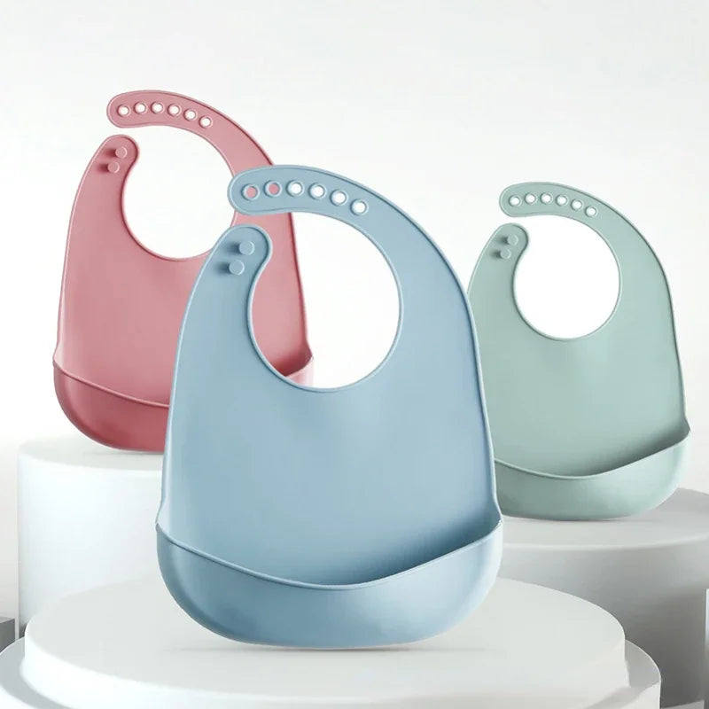 Adjustable Silicone Baby Bib – Waterproof & BPA-Free