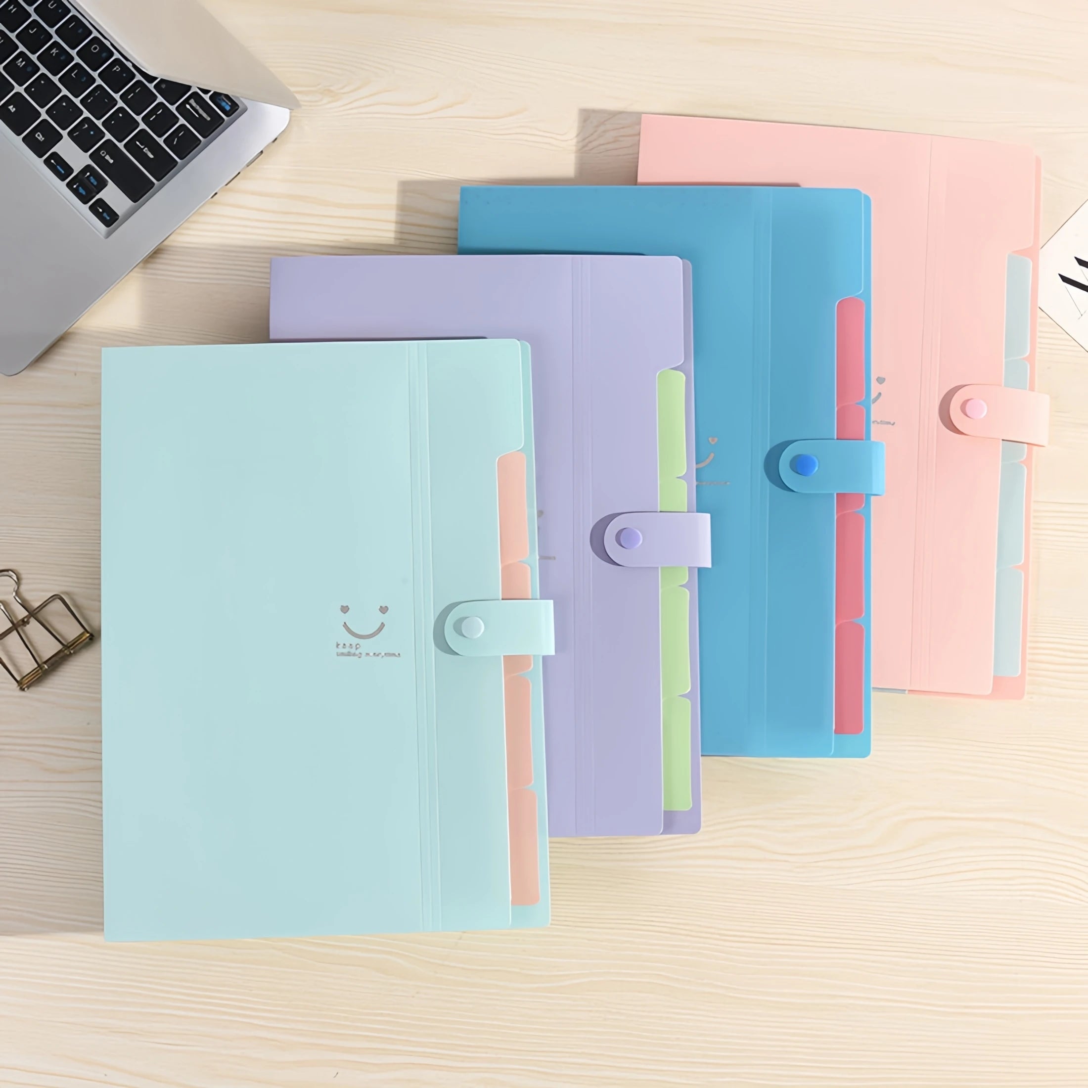 A4 Multi-Layer File Folder – Candy Colors