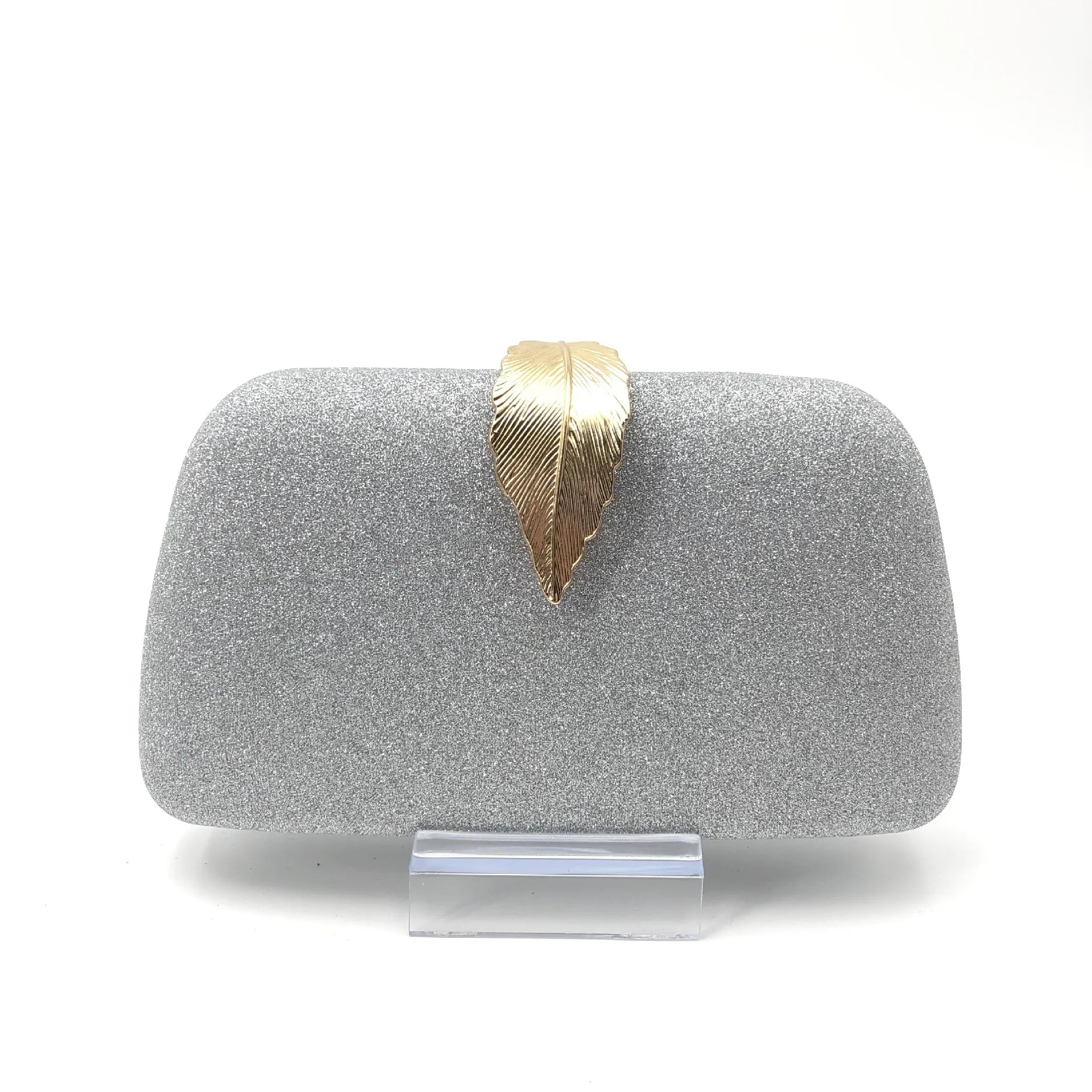 Elegant Evening Clutch Bag with Chain Strap in Acrylic for Women Suitable for Banquets And Cross-Border Events Hard Shell Squ...