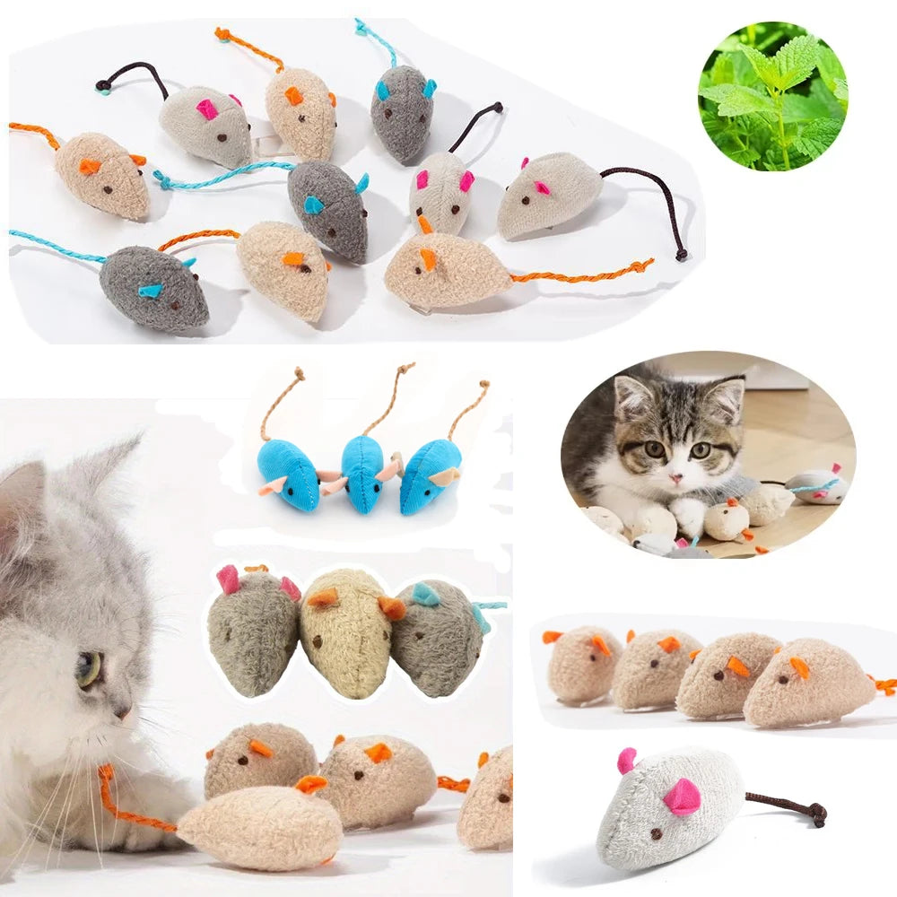 Catnip Rattle Mouse Toys – Multi Pack