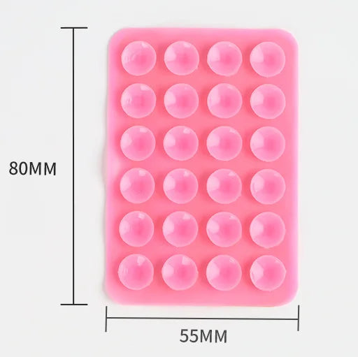 JCYECF 1pc Silicone Suction Pad For Mobile Phone Fixture Suction Cup Backed Adhesive Silicone Rubber Universal Charger Leather