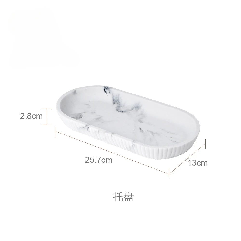 Sandstone Bathroom Gargle Cup & Tray – 1pc