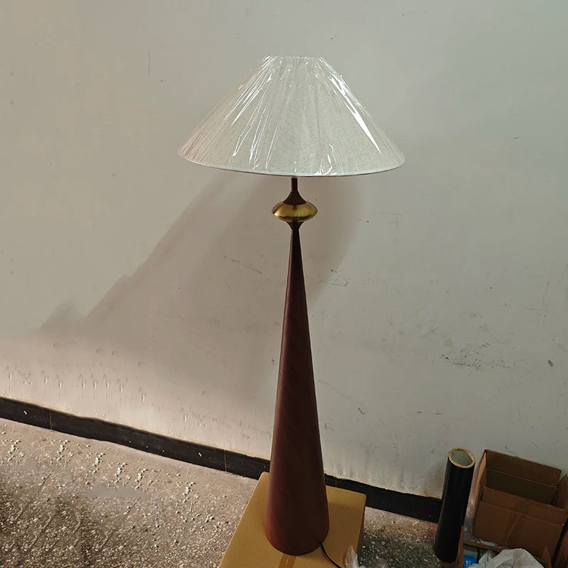 Wabi-sabi Minimalist Floor Lamp Cloth Cover Art Decorative Japan Designer Stand Lights Living Sofa Bedroom Bedside Floor Light