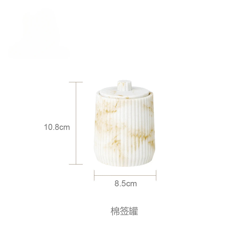 Sandstone Bathroom Gargle Cup & Tray – 1pc
