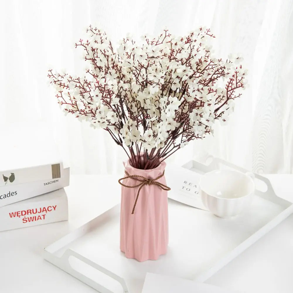 Artificial Silk Gypsophila Peach Flower – Home & Wedding Decor