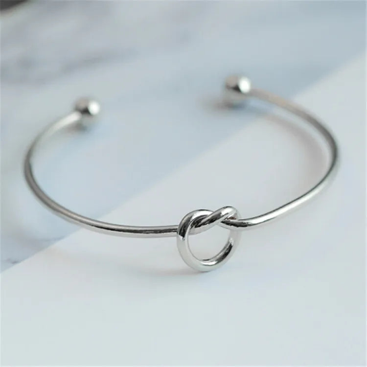 Vintage Stainless Steel Twist Bracelet