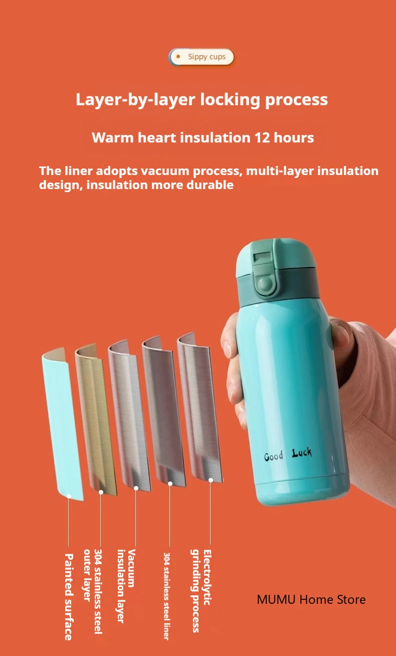 200/350ml Stainless Steel Pocket Thermos – Insulated