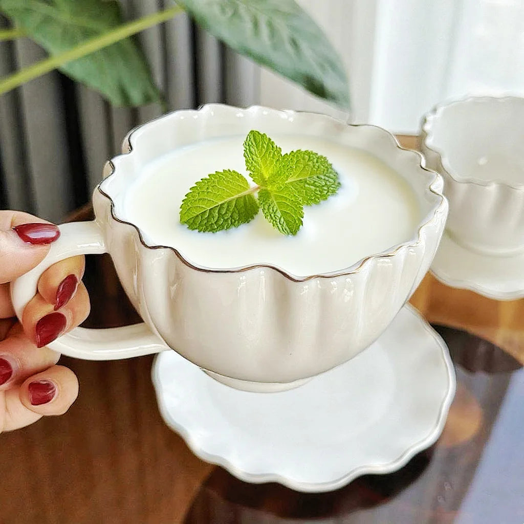 European Style Ceramic Coffee Cup Set