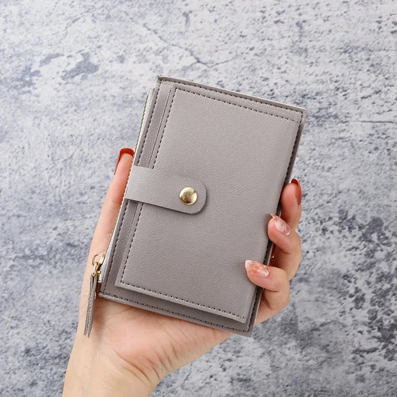 New Ultra-Thin Small Wallet for Female Students – Mini Clutch for Coins & Cards
