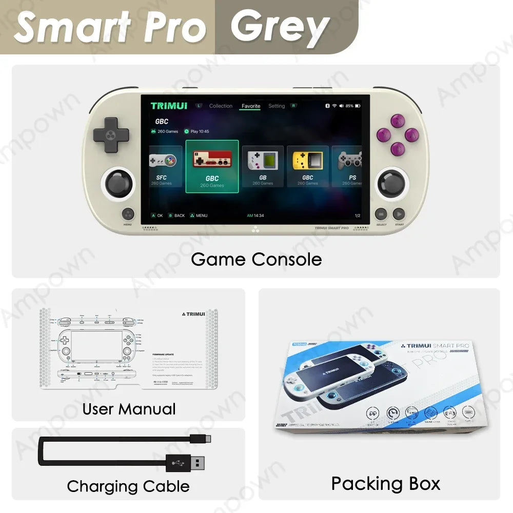 Trimui Smart Pro Console – 4.96" IPS, Linux, RGB