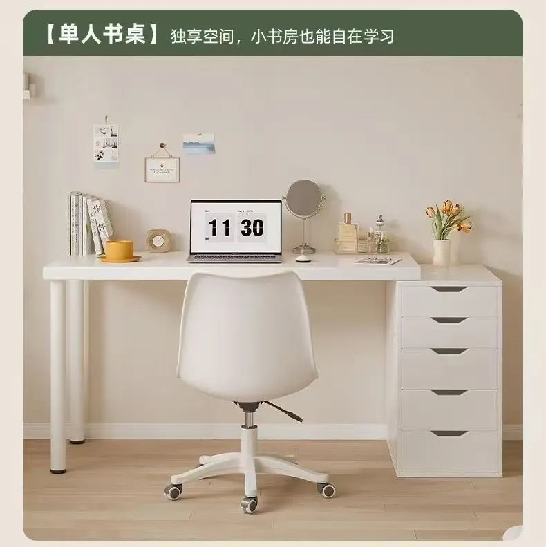 Integrated Cream-Style Study & Work Desk – Girls’ Room
