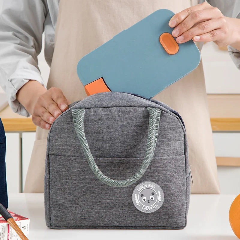 Insulated Bento Lunch Bag – Aluminum Foil Thermal Meal Tote for Students