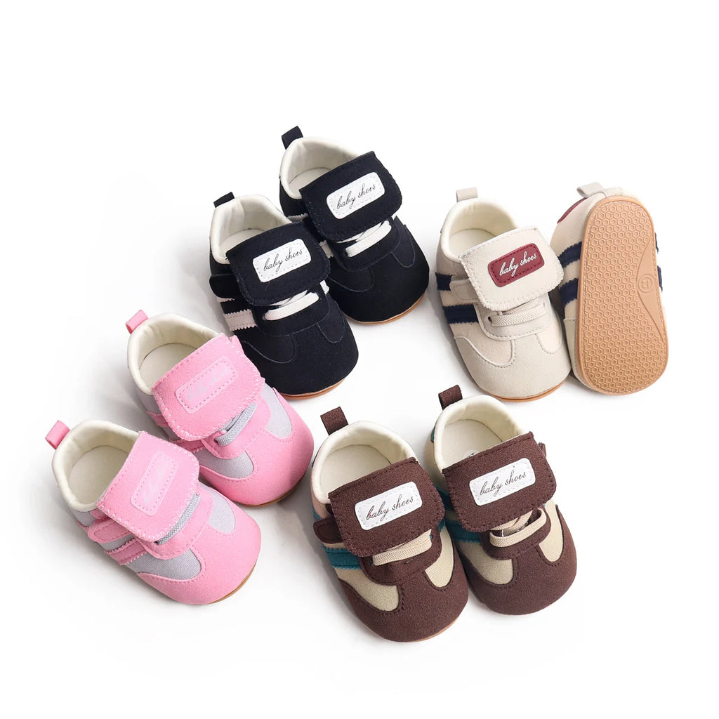 Baby Spring & Autumn Casual Walking Shoes – Retro Anti-Slip Sneakers for Boys & Girls