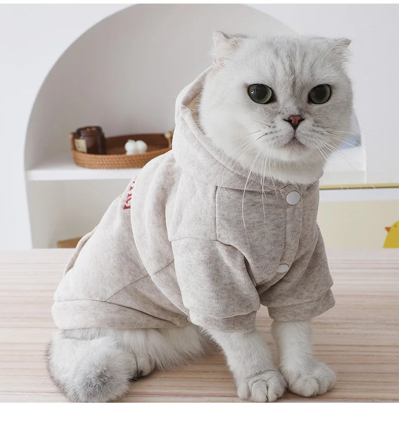 High Aesthetic Pet Hoodie – Winter Warm