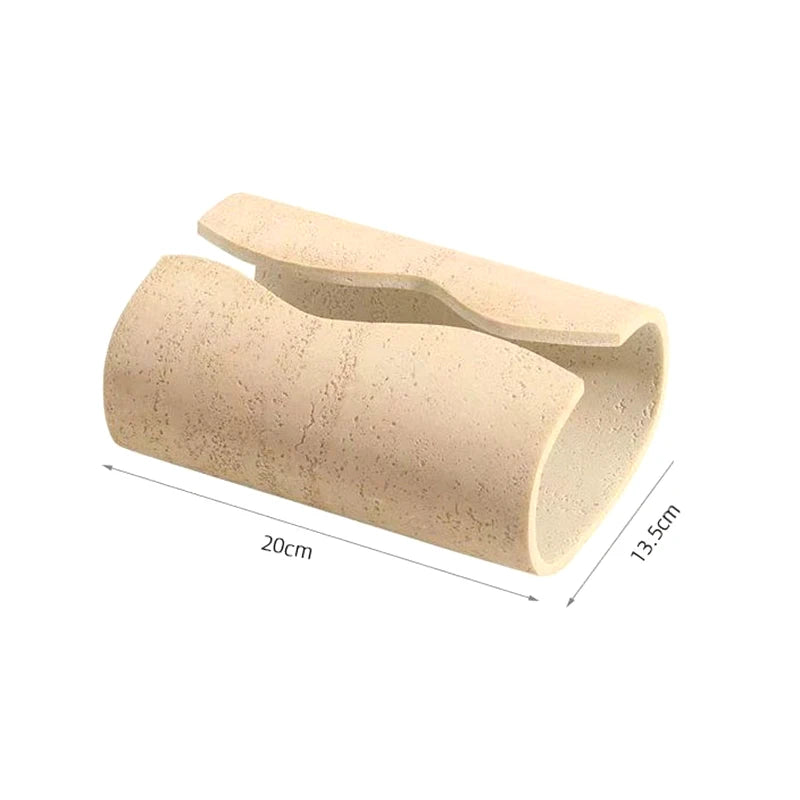 Vintage Cave Stone Resin Tissue Box – 1pc
