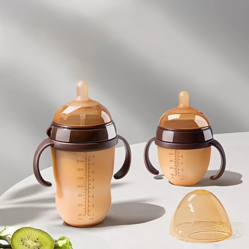 Brown Baby Bottle – 150ML with Handle