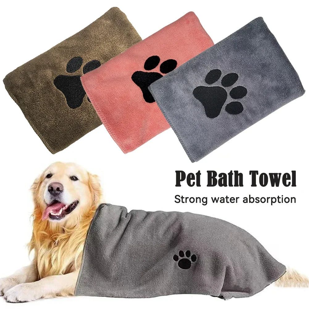 Microfiber Pet Bath Towel – Super Soft & Absorbent