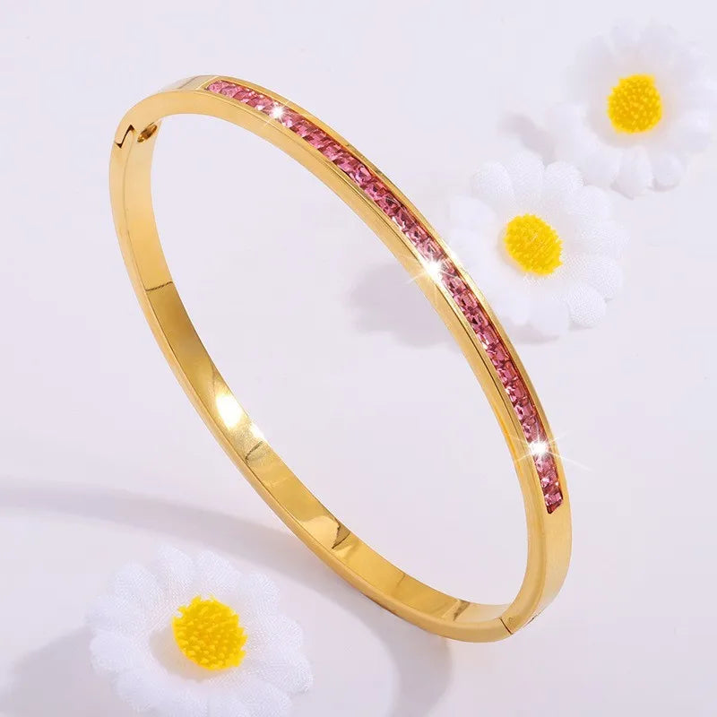 ZAKOL Zirconia Stackable Bracelet Set