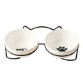 Ceramic Double Pet Bowl – Cervical Protection