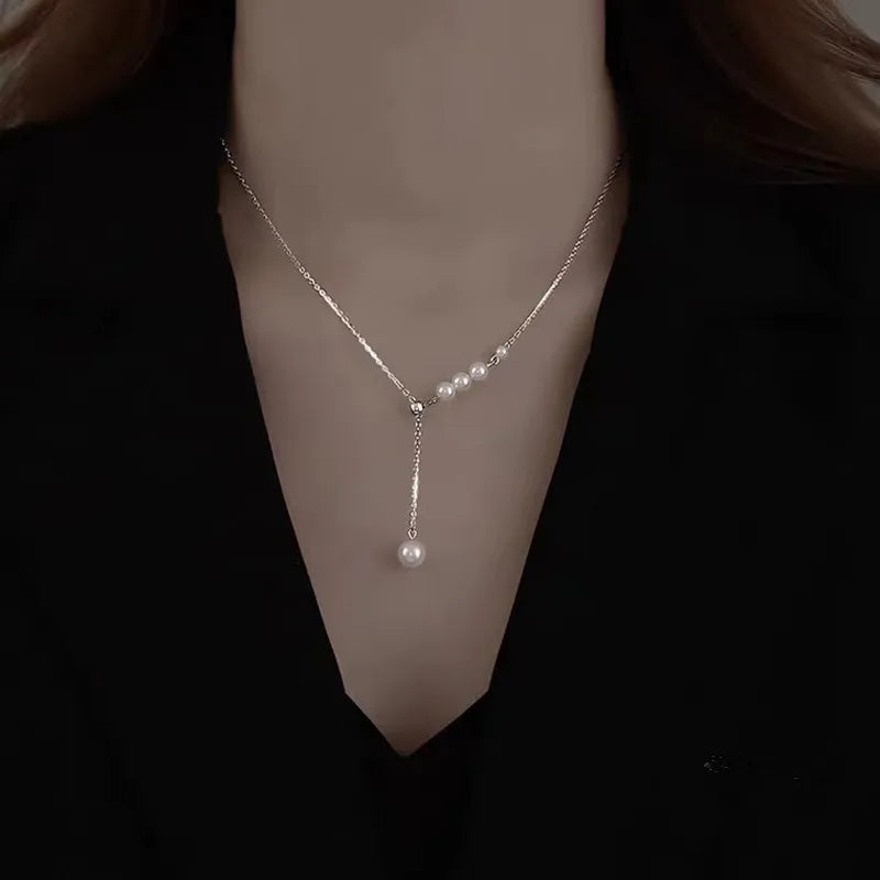 Pearl Beads Choker Necklace