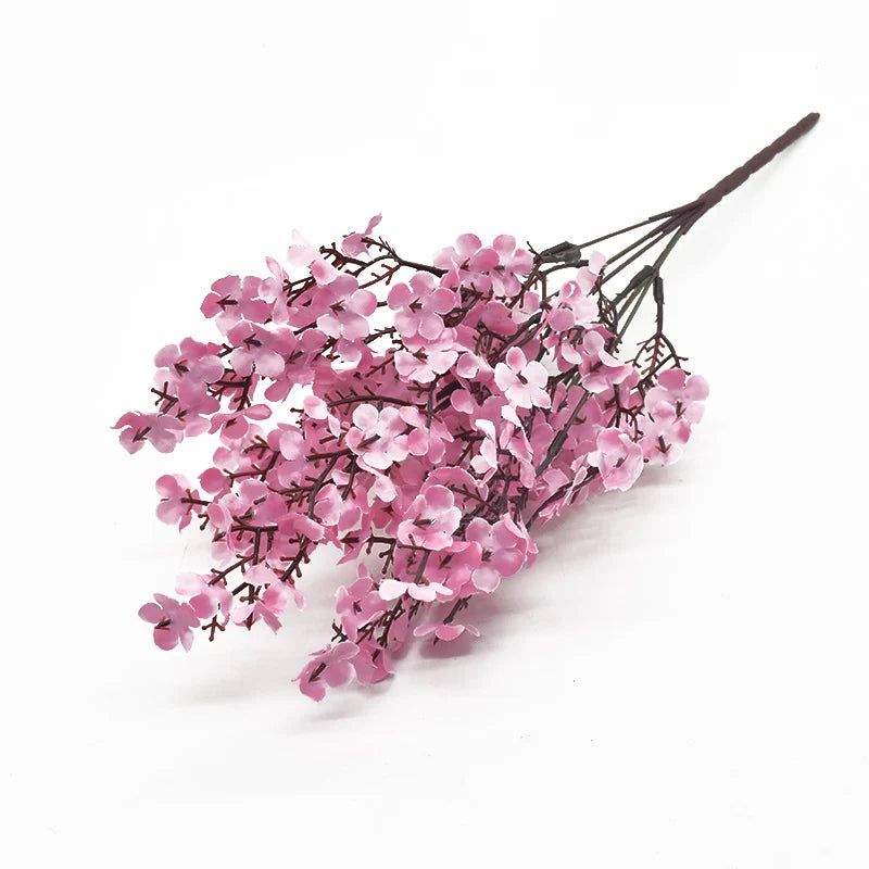 Artificial Silk Gypsophila Peach Flower – Home & Wedding Decor
