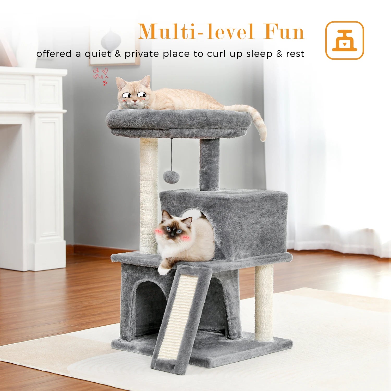 Multi-Level Cat Tower