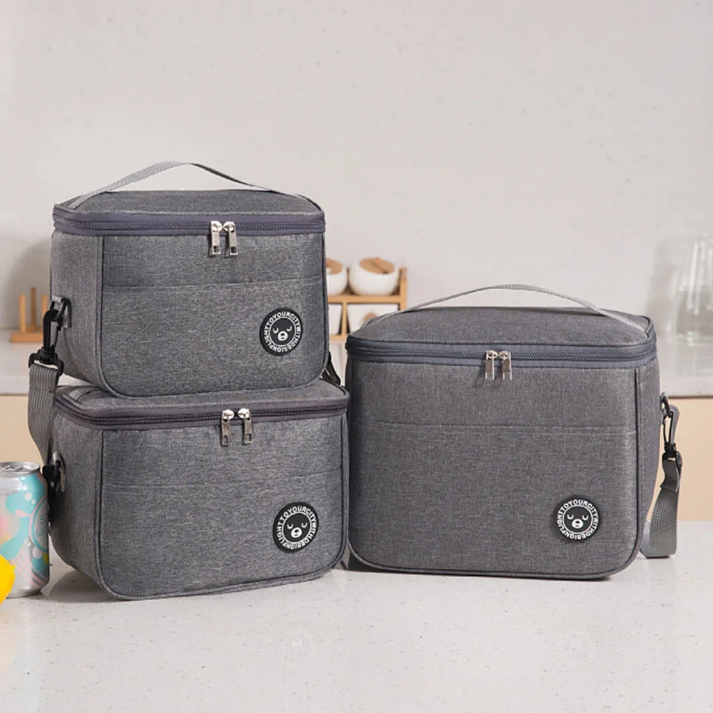 Insulated Lunch Tote Bag – Thickened Aluminum Foil Bento Bag for Office & Students