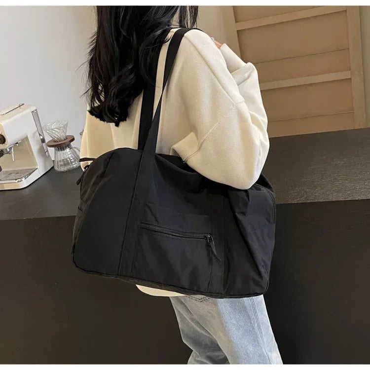 Casual Large Capaci Nylon Cloth Bag Women 2025 New Fashion Commuter Shoulder Bag Short-Distance Travel Bag Fitness Handb Women