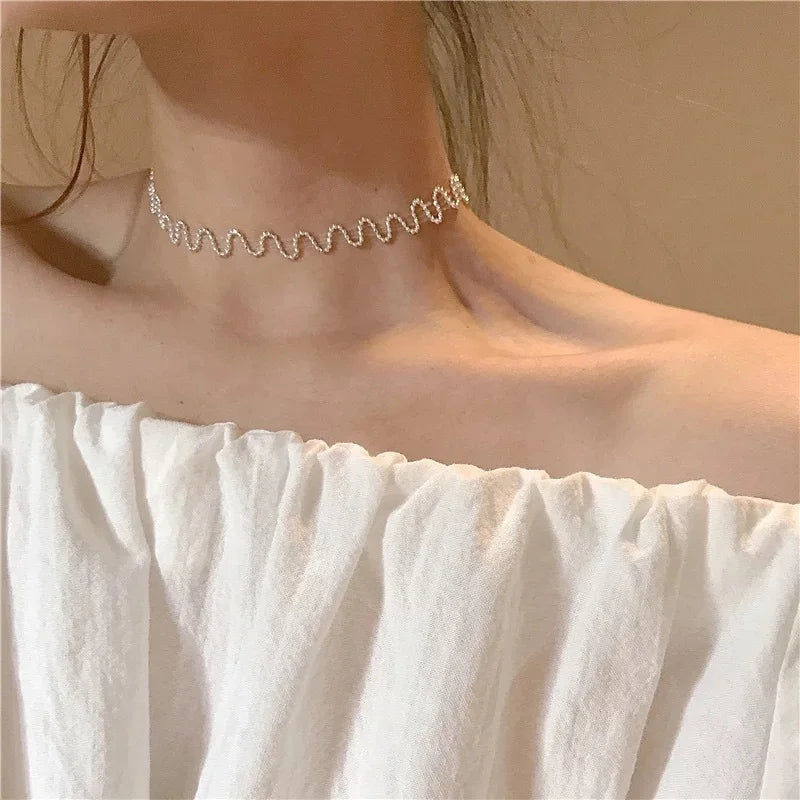Pearl Beads Choker Necklace