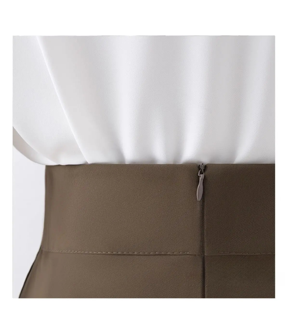 Maillard Suit Skirt Irregular Skirt Women's High Waist Mid-length Skirt Small Commuter A-line Skirt