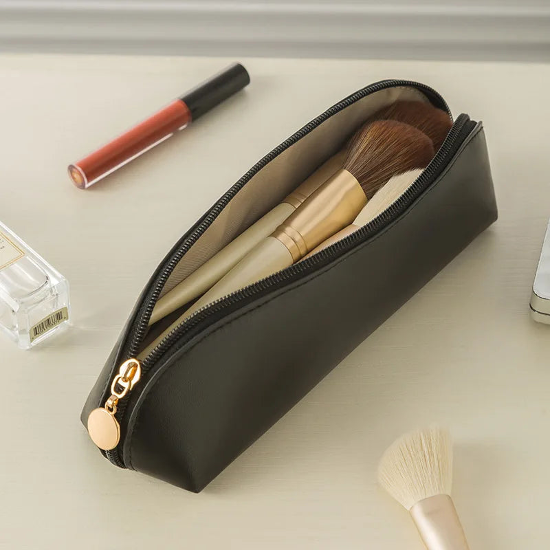 Custom Leather Embroidered Makeup Bag – Personalized Gift