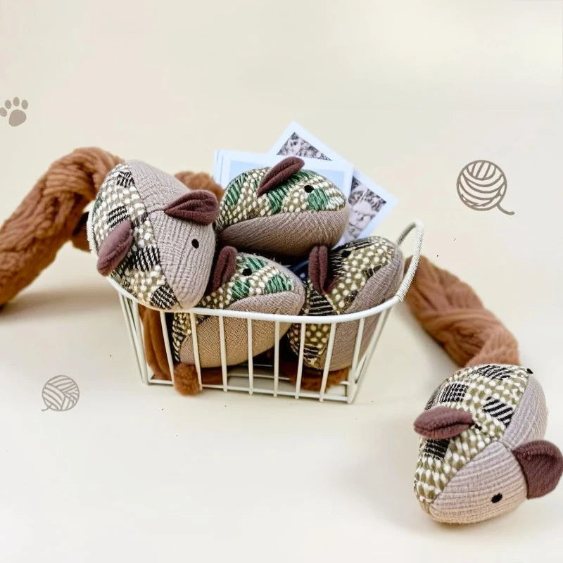 Plush Mouse Cat Toy