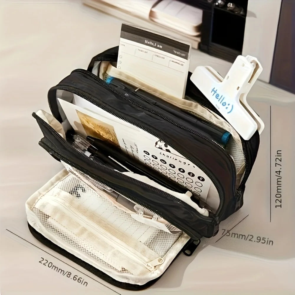 Large Multi-Layer Pencil & Makeup Case – Multi-Purpose