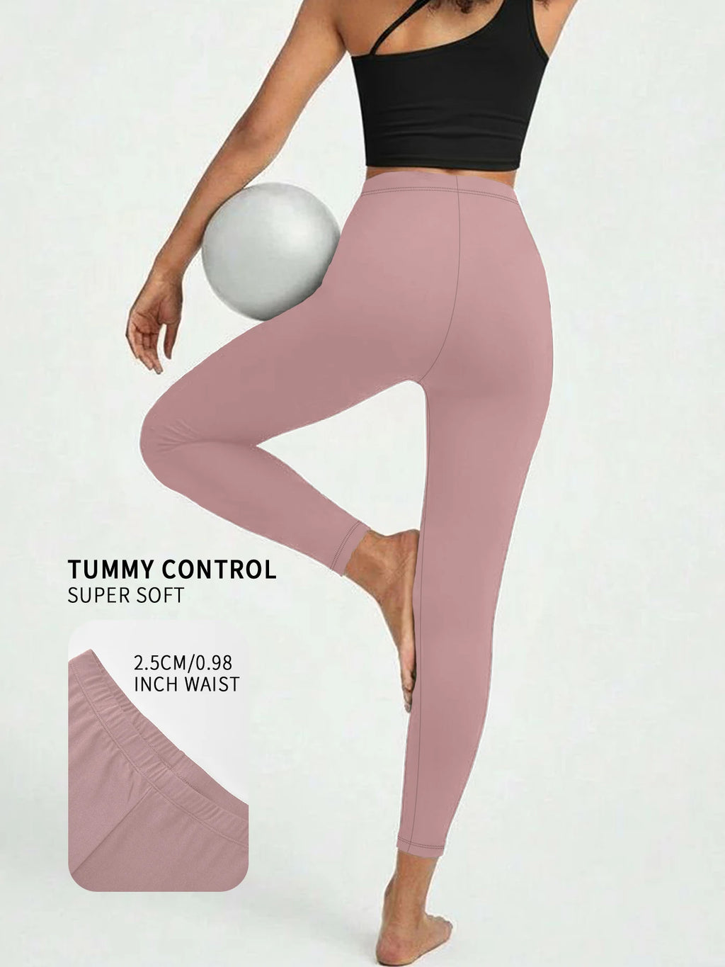 Super Soft Leggings for Women - High Elasticity Tights for Yoga Running Workout Casual Wear