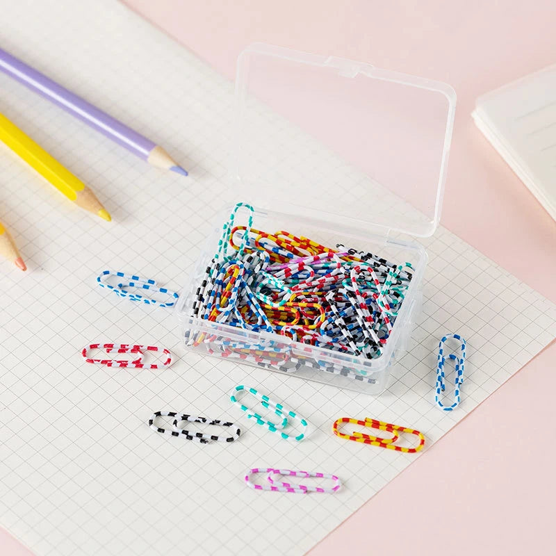 50pcs Colorful Metal Paper Clips – 28mm