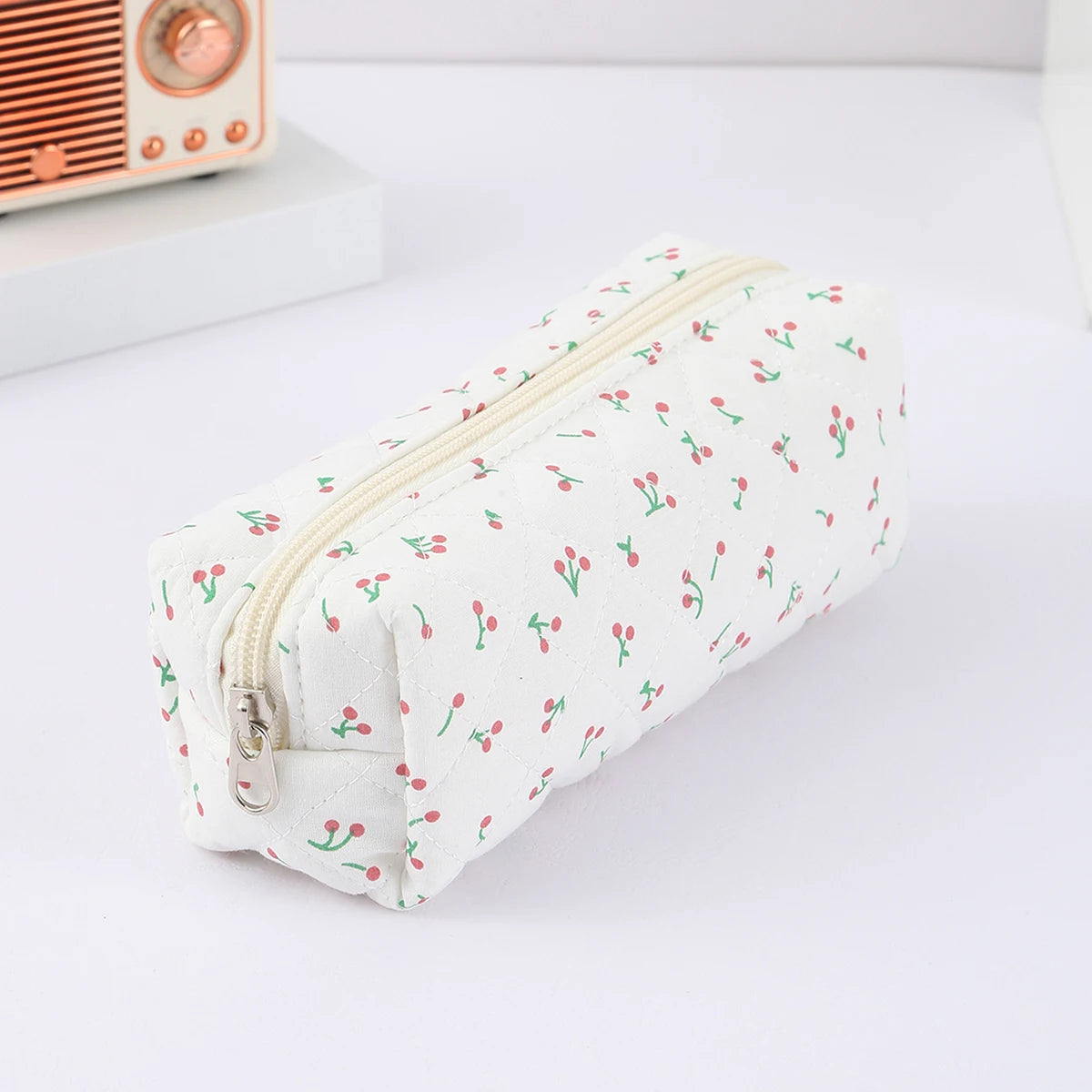 Floral Bowknot Pencil Case