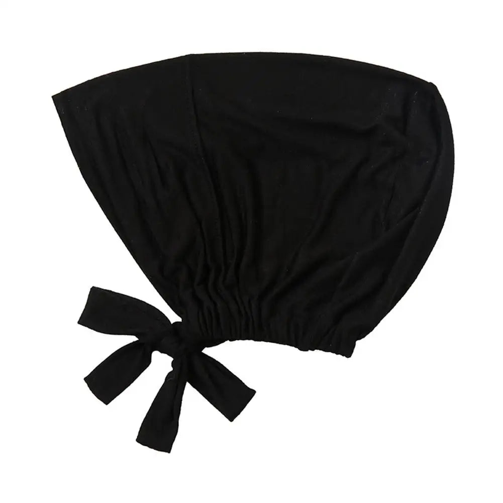 Womens Muslim Stretch Turban Cap Soft Modal Muslim Hat Headscarf Inner Turban Underscarf Modal Hat Bonnet Chiffon Islamic H E4H1