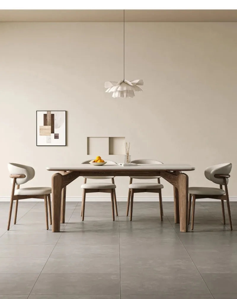 Dining Table Simple Home Modern Auxiliary Service Designer Meeting Marble Dining Table Low Square Large Mesa Plegables Furniture