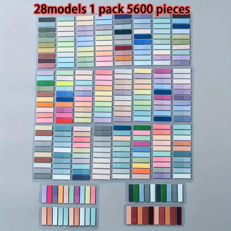 200pcs European Vintage Fluorescent PET Labels – 10 Colors