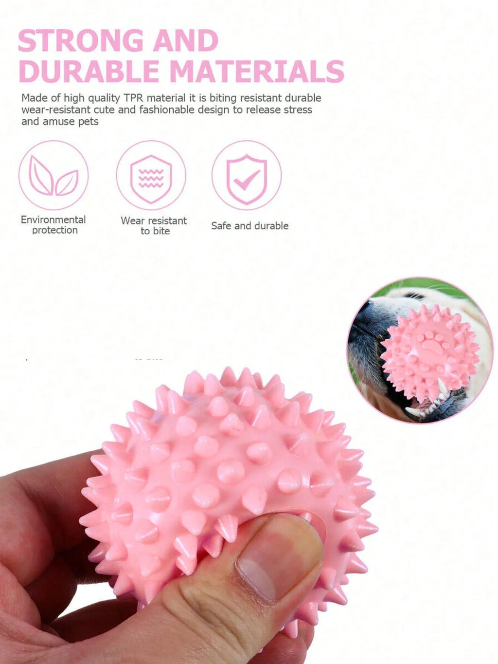 Interactive Rubber Chew Ball – Dog & Cat