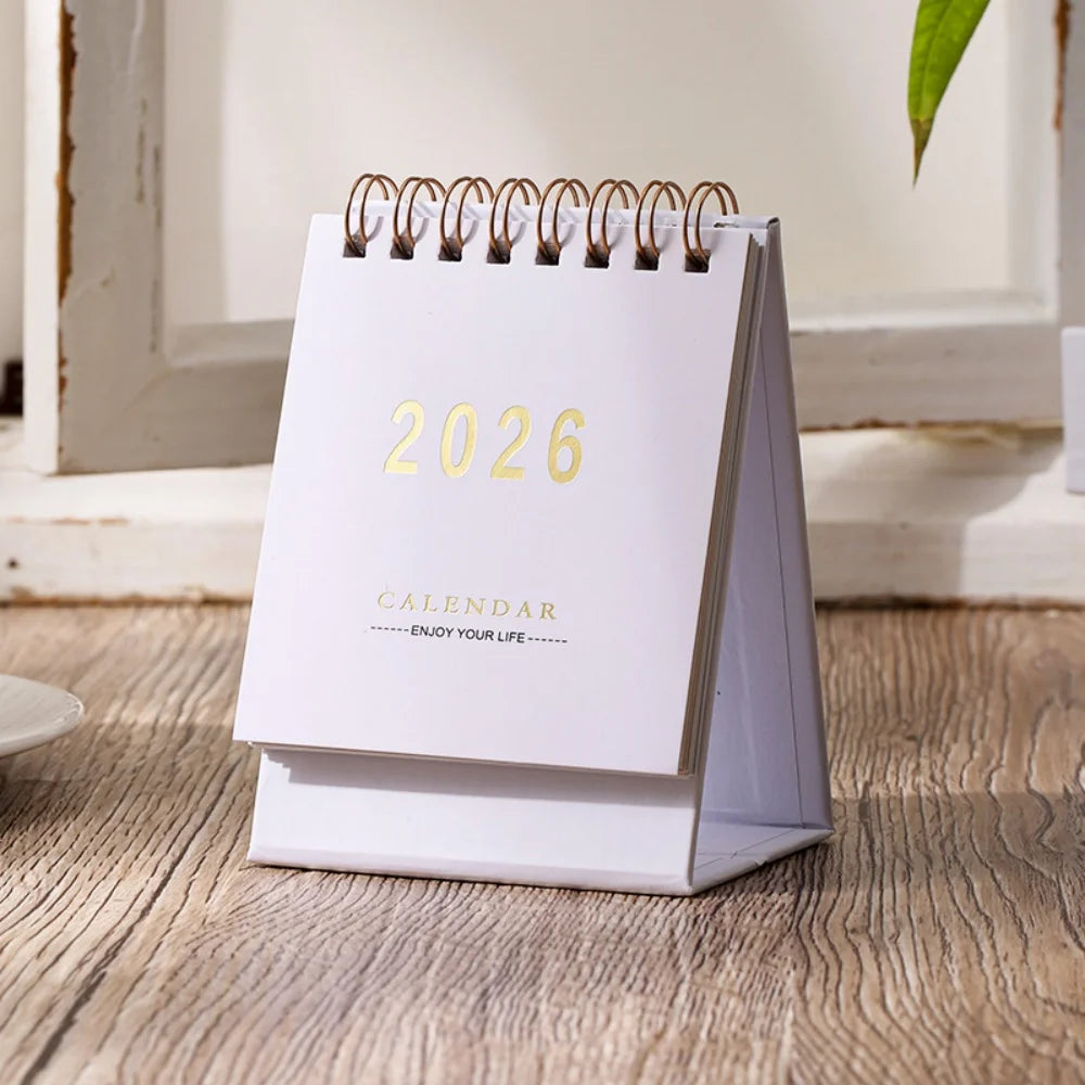2026 Mini Morandi Desk Calendar – Small & Stylish