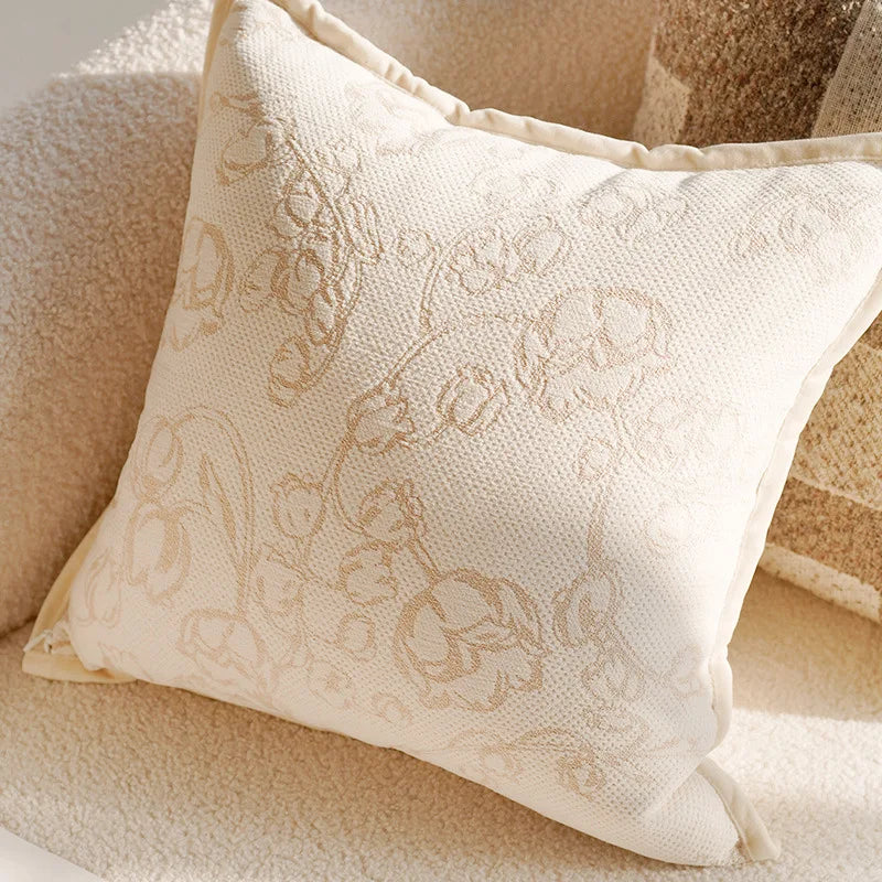 30X50/45X45CM Brown Throw Pillow Cover French Light Luxury Forest Stamping Waist Cushion Cover Decor Home Decorative Pillowcase