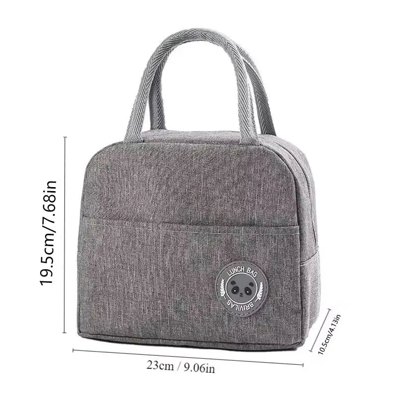 Insulated Bento Lunch Bag – Aluminum Foil Thermal Meal Tote for Students
